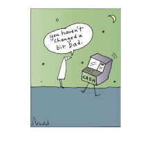 Funny Father's Day Card You Haven't Changed A Bit Dad Humour Greeting Cards