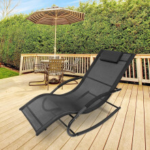 Modern Design Outdoor Garden Comfortable Sun Lounger with Cushion