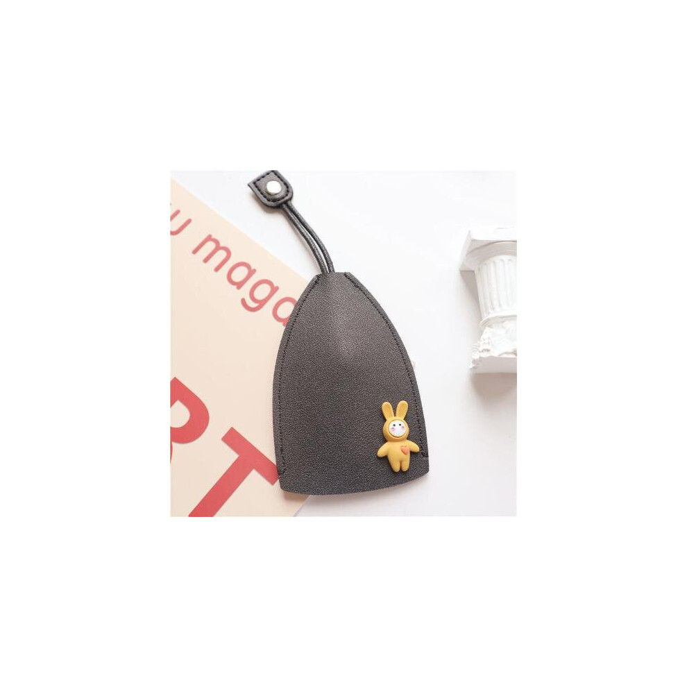 Pu Leather Creative Pull Out Large Capacity Car Key Case Car Keychain Cover Black 885662794395