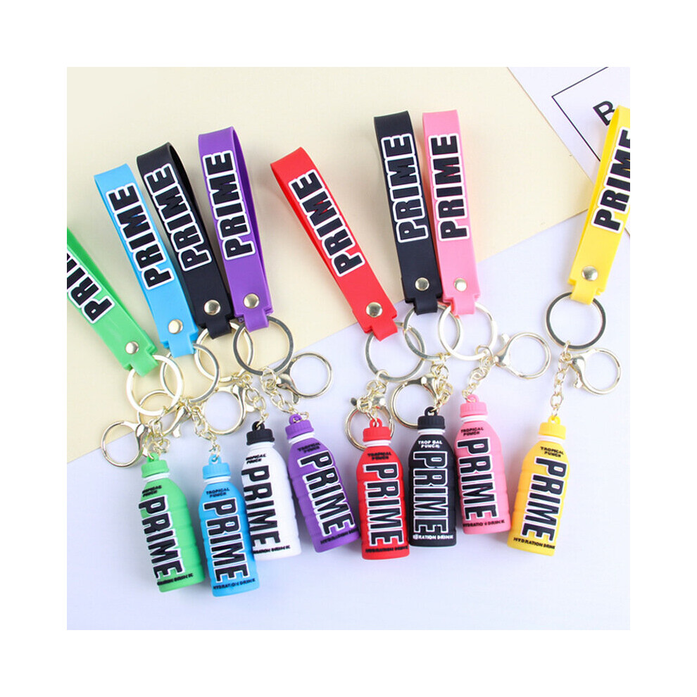 (Light Blue) KSI Prime Bottle KSI Keyring Bag Tag Prime Girls Boys Metal Keychain Logan Paul UK SELLER FREE UK POST