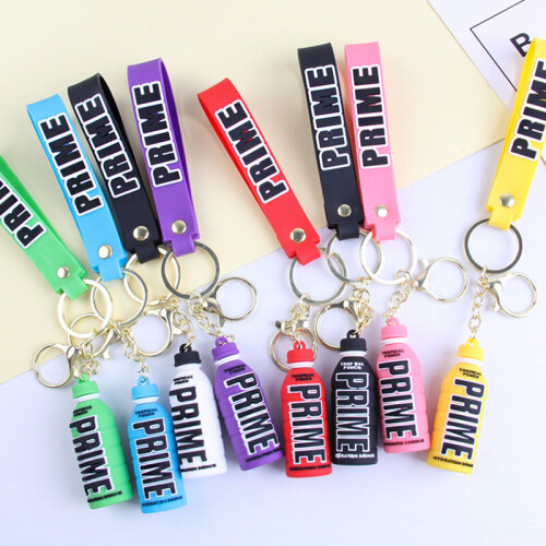 (Green) KSI Prime Bottle KSI Keyring Bag Tag Prime Girls Boys Metal Keychain Logan Paul UK SELLER FREE UK POST