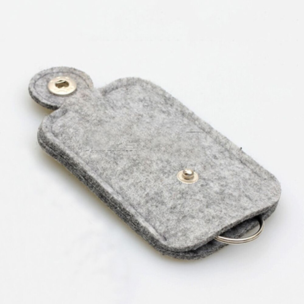 1Pcs Car Key Bag Wallet Purse Woolen Felt Keychain Holder Pocket Keys Organizer Pouch Case Bag For Men Housekeeper Multicoloured 885662840795