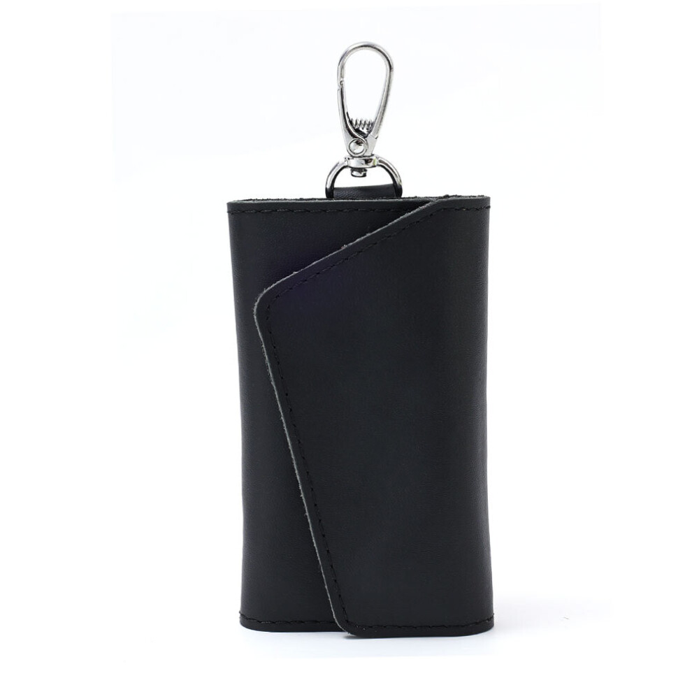 Leather Car Key Case Unisex Leather Key Holder Men Women Keychain Organizer Pouch Split Key Wallet Housekeeper Bag Multicoloured 885662844496