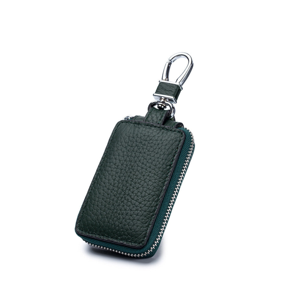 Leather Car Key Case Universal Model Men's Cowhide Key Case Zipper Key Leather Case Multicoloured 885662849873