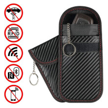 Newest Hot 1pc Anti-theft Car Key Fob RFID Signal Blocker Faraday Signal Blocking Pouch Bag Key Wallets