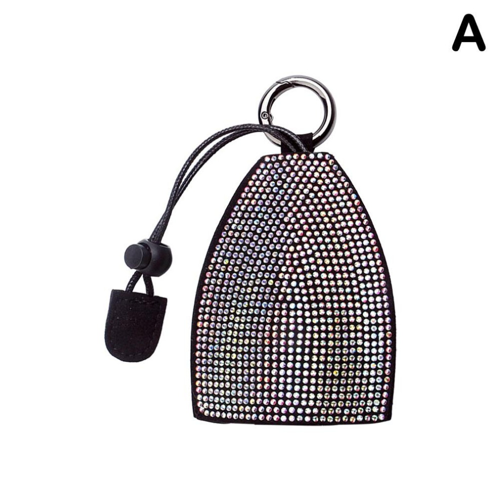 Creative Unisex Pull Type Key Bag Pu Leather Key Hot Drilling For Car Key Holder Case Leather Keychain Decor B4a0 Multicoloured 885662853528