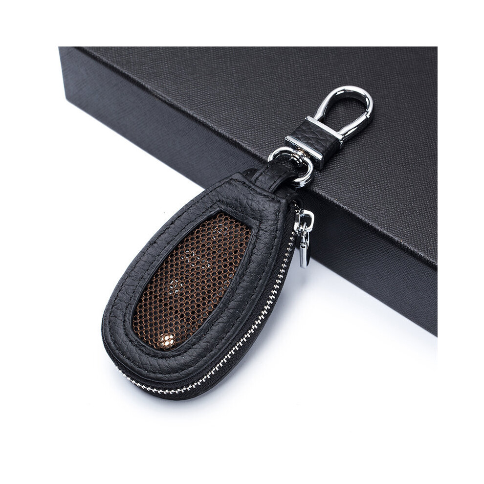Unisex Car Key Bag Men Casual Waist Hang Key Case Keys Organizer Women Smart Housekeeper Keychain Cover Bag Black 885662855966