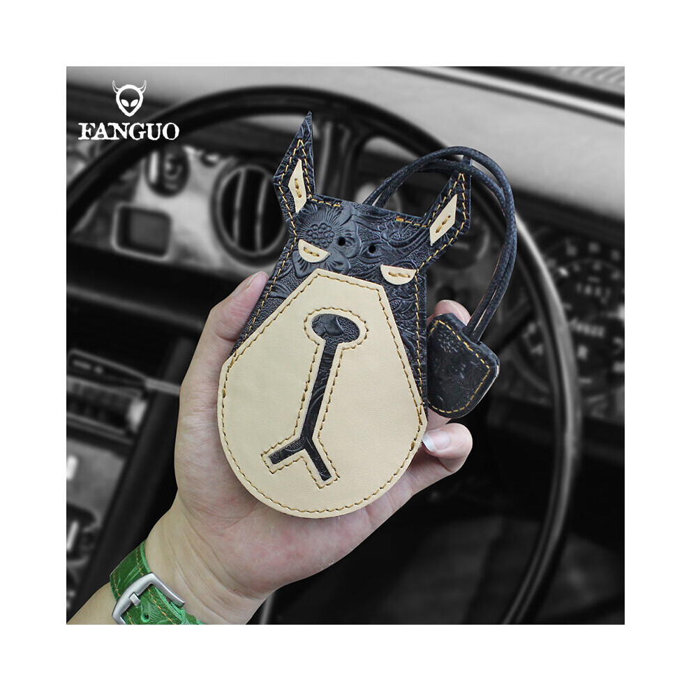 Dog Pull Type Key Rings Car Smart Keychain Fob Hanging Leather Case Cover Key Wallet Key Housekeeper Holder Bag Multicoloured 885662859421