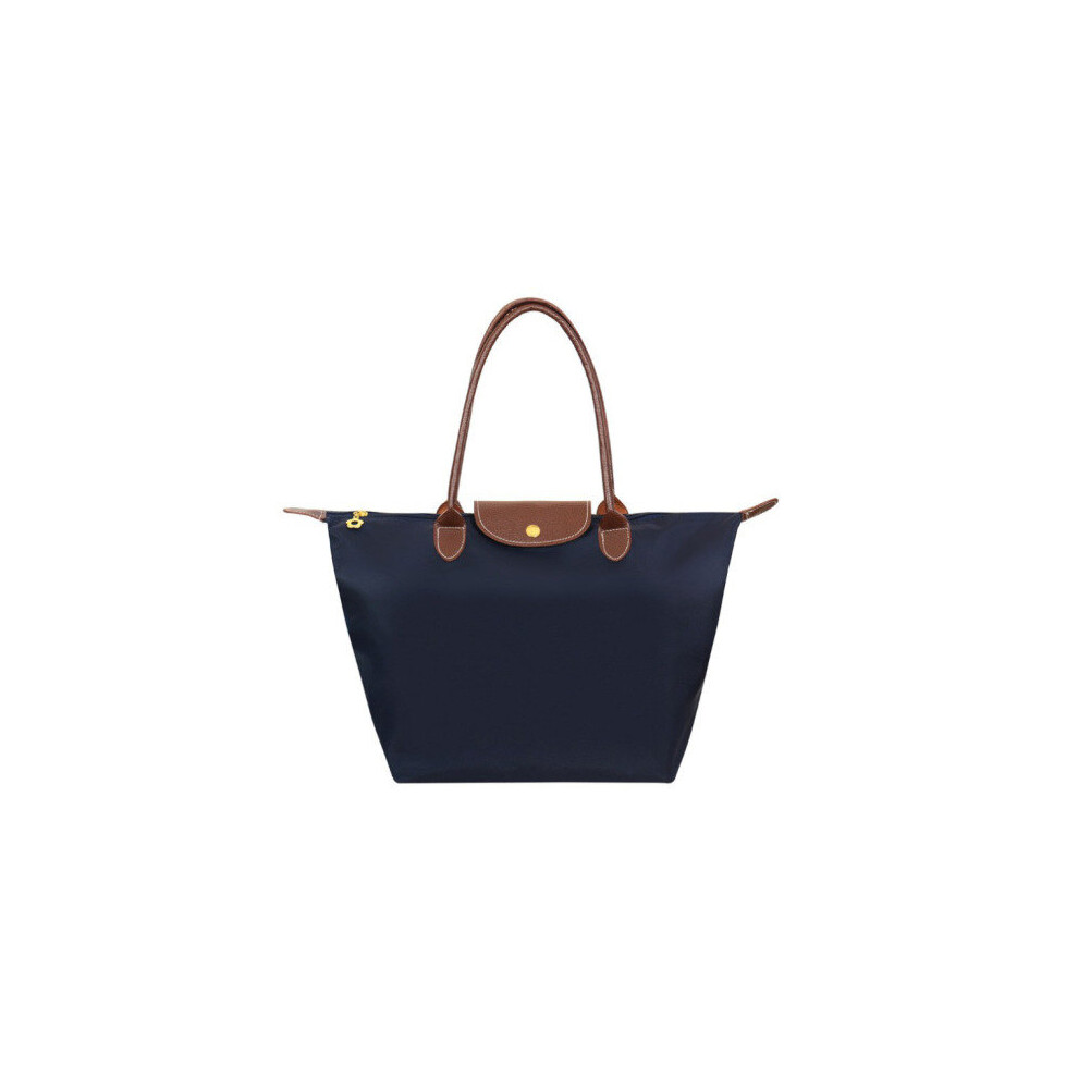 (Navy blue, S) Large Capacity Tote Bags Shopping Bag