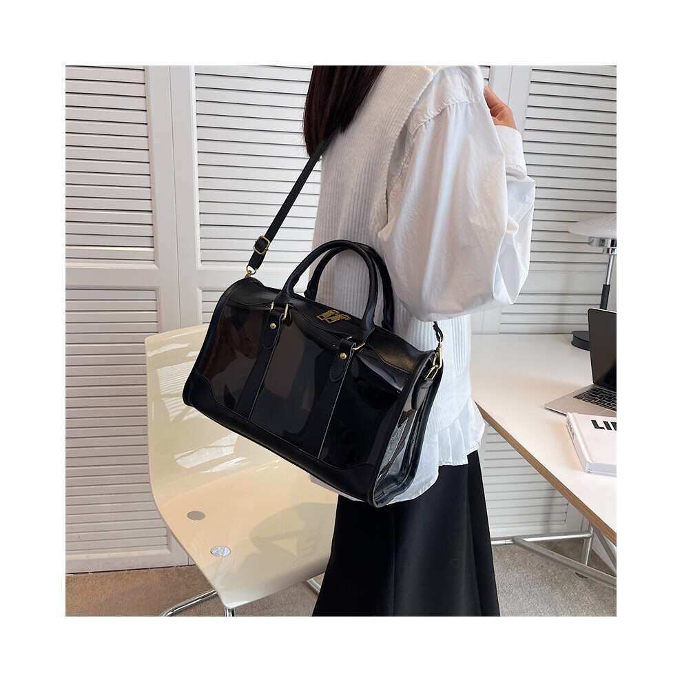 Waterproof Transparent PVC Travel Duffle Casual Journey Shoulder Bag for Women Men Large Capacity Tote Leisure Travel Handbags-image-OPC-PBTTMQS-NEW