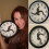 Walking Wall Clock Creative Silent Clock Wall Art Home Living 3