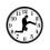 Walking Wall Clock Creative Silent Clock Wall Art Home Living 1