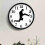 Walking Wall Clock Creative Silent Clock Wall Art Home Living 4
