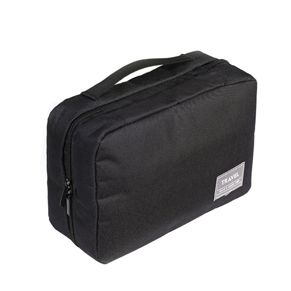Black Travel Makeup Train Case Makeup Cosmetic Case Organizer Portable Artist Storage Bag With Adjustable Dividers For Cosmetics Makeu