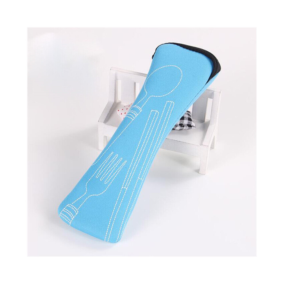 Portable Tableware Bag Cutlery Bag Dinner Set Travel Packaging Storage Box Dinnerware Picnic Fork Spoon Bag Storage Accessories-image-OPC-PBTTPRB-NEW
