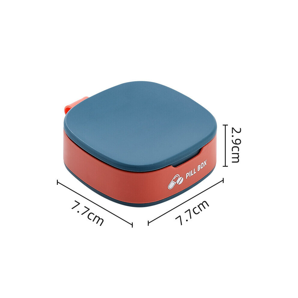 Multicoloured Portable Pp Mini Dispensing Compartment Storage Box Medicine Pill Box Dispenser Medical Organizer Tablet Box Travel Accessories