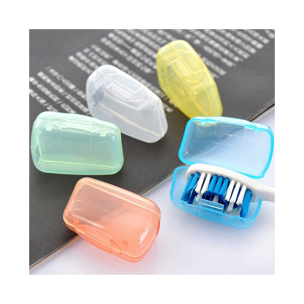 Multicoloured 5Pcs/Set Travel Toothbrush Cover Case Cap Hike Protector Cleaner Packing Organizer