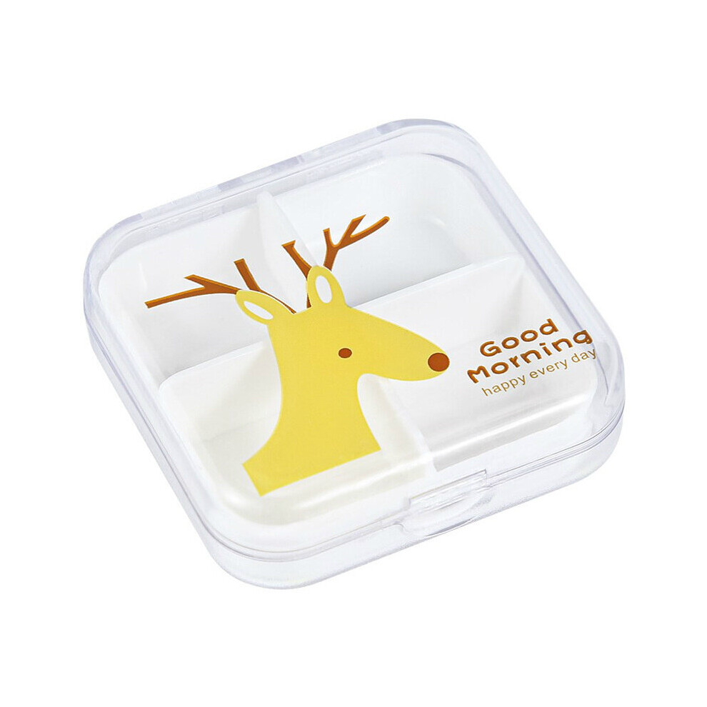 Multicoloured Pill Box Portable Mini Sub-Packing Small Medicine Box One Week Travel Carry-On Pill Storage Medicine Box Travel Accessories