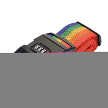 Rainbow Password Lock Packing Luggage Bag With Luggage Strap 3 Digits Password Lock Buckle Strap Baggage Belts High