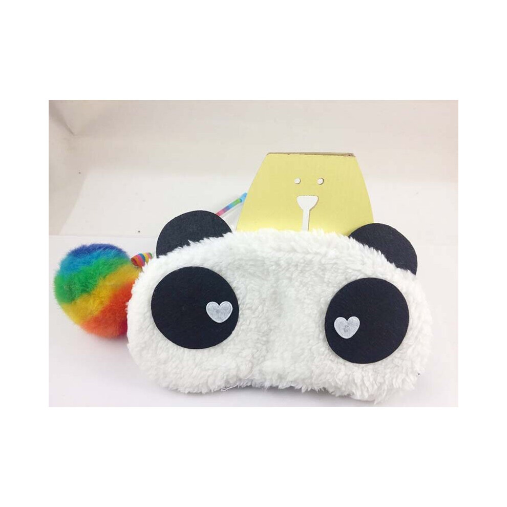 Multicoloured 1Pc Cartoon Panda Sleeping Face Eye Mask Blindfold Eyeshade Traveling Sleep Eye Aid Drop Travel Accessories