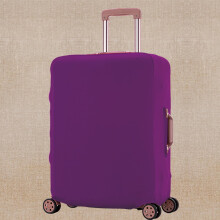 (purple Beige-S) Bear Letter Print Luggage Cover Elastic Protective Cover Removeable Protective Cover Dust-proof Suitable for 18-28 Inch