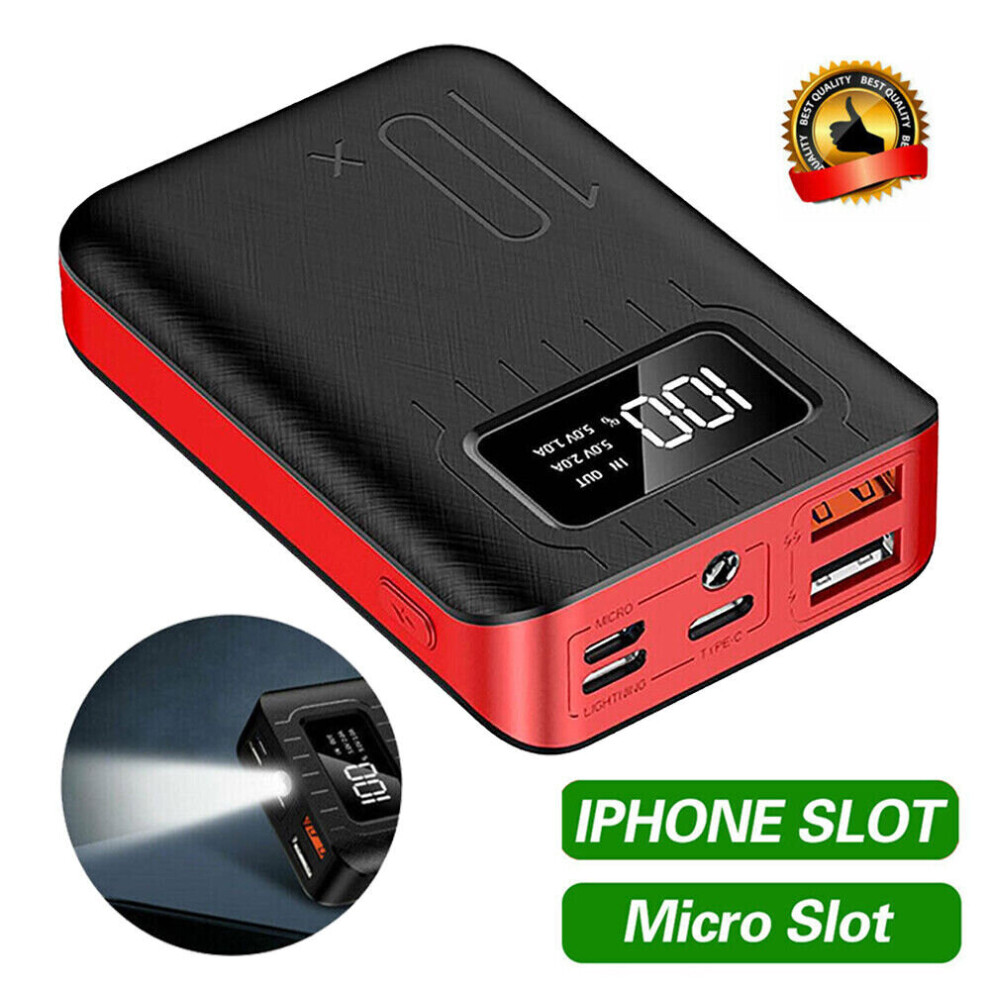 10000mAh Power Bank Portable Fast Charger Battery Pack 2 USB for Phone