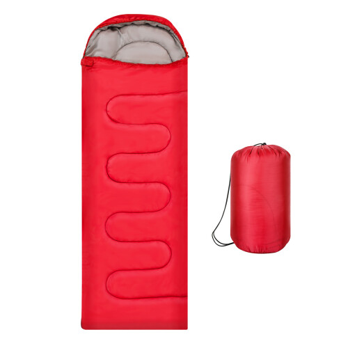 (red) 3-4 SEASON SINGLE SLEEPING BAGS CAMPING