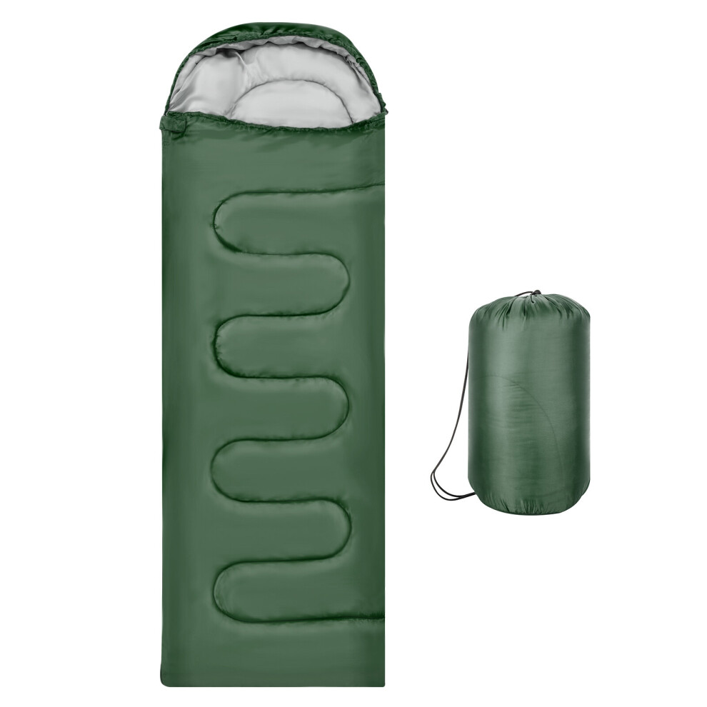 (Green) 3-4 Season Single Sleeping Bags Camping Green