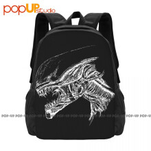 Aliens Xenomorphs Head Wariior 80S Backpack Large Capacity Bookbag Beach Bag Personalised School Sport Bag