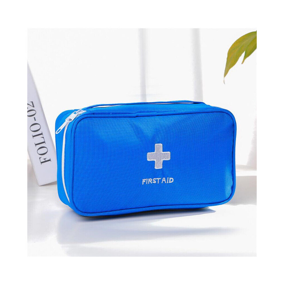 Blue Empty Large First Aid Kits Portable Outdoor Survival Disaster Earthquake Emergency Bags Big Capacity Home/Car Medical Package