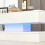 AINPECCA LED Coffee Table High Gloss 2 Drawers White 10