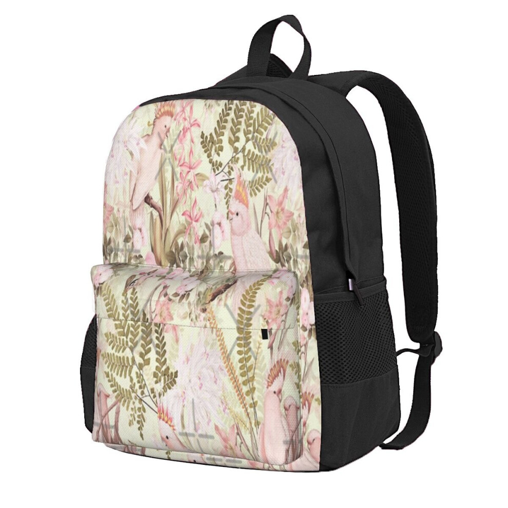 Vintage Cockatoo Jungle 2 Backpacks Men's Backpacks Bags For Women Own Male Backpack Women's Backpack-image-OPC-PBTTWCK-NEW