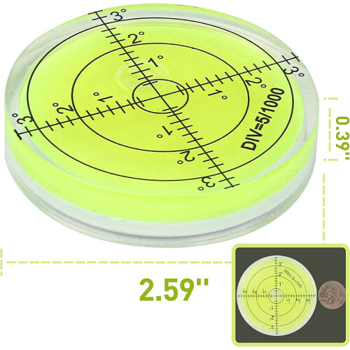 Putt Golf Ball Marker round Bubble Level High Precision 1