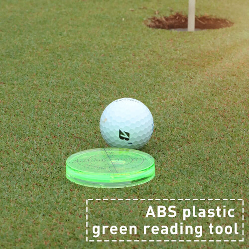 Putt Golf Ball Marker round Bubble Level High Precision 2