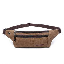 Dog Training Pouch Bag with Adjustable Waistband Built-in Dog Waste Bag Dispenser Portable Walking Bag Canvas Fanny Waist Pack