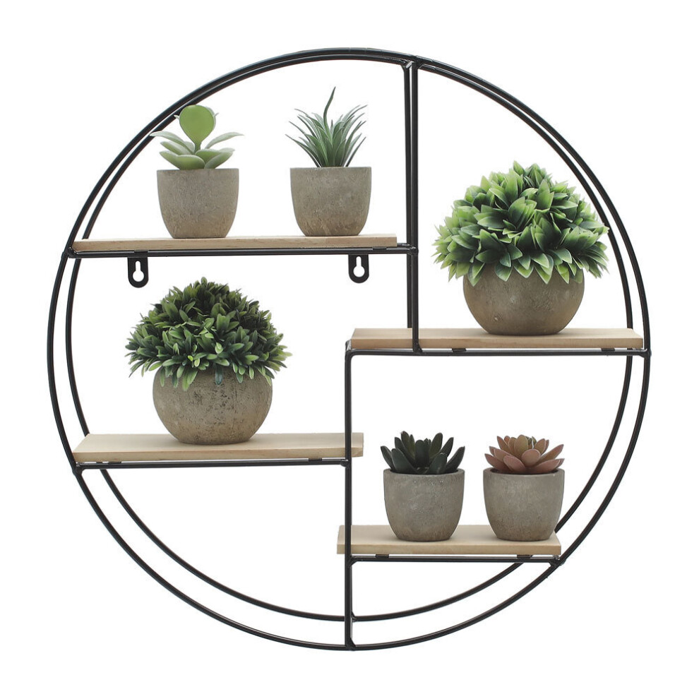 (Big) Modern Round Floating Decorative Wall Shelf