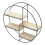 Living And Home (Big) Modern Round Floating Decorative Wall Shelf 4