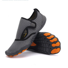 (Grey, UK 6.5) UK Womens Mens Water Shoes Aqua Shoes Beach Swim Barefoot Non Slip Surfing Size