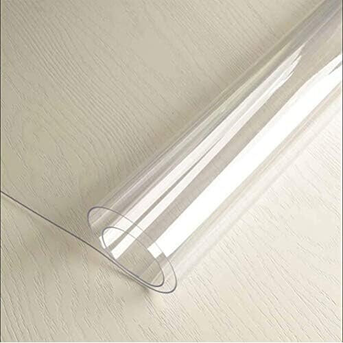 PVC Table Protector Table Cover/Protector Transparent Made to Measure (Available in (60x90 cm) 1