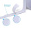 Self Adhesive Hook and Loop Strip, Elebor 5m Self Adhesive Hook & Loop Set with Sticky Glue Nylon Fabric Fastener,2cm Width, White 2