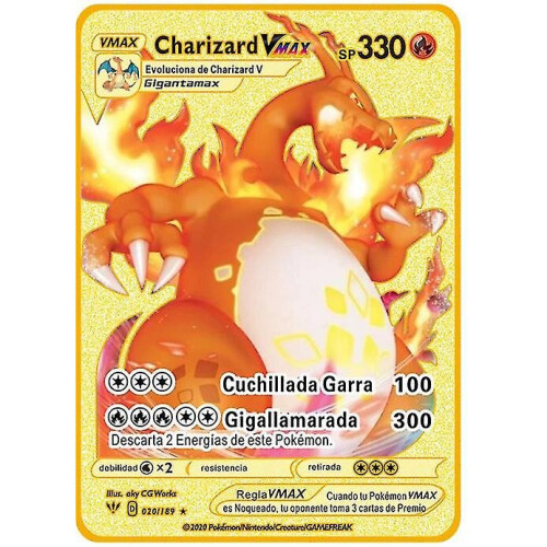 dx charizard pokemon card Crystalcommerce VMAX - 020/189 Featuring a striking image of the captivating character 6 PCS Charizard Cartoon Metal