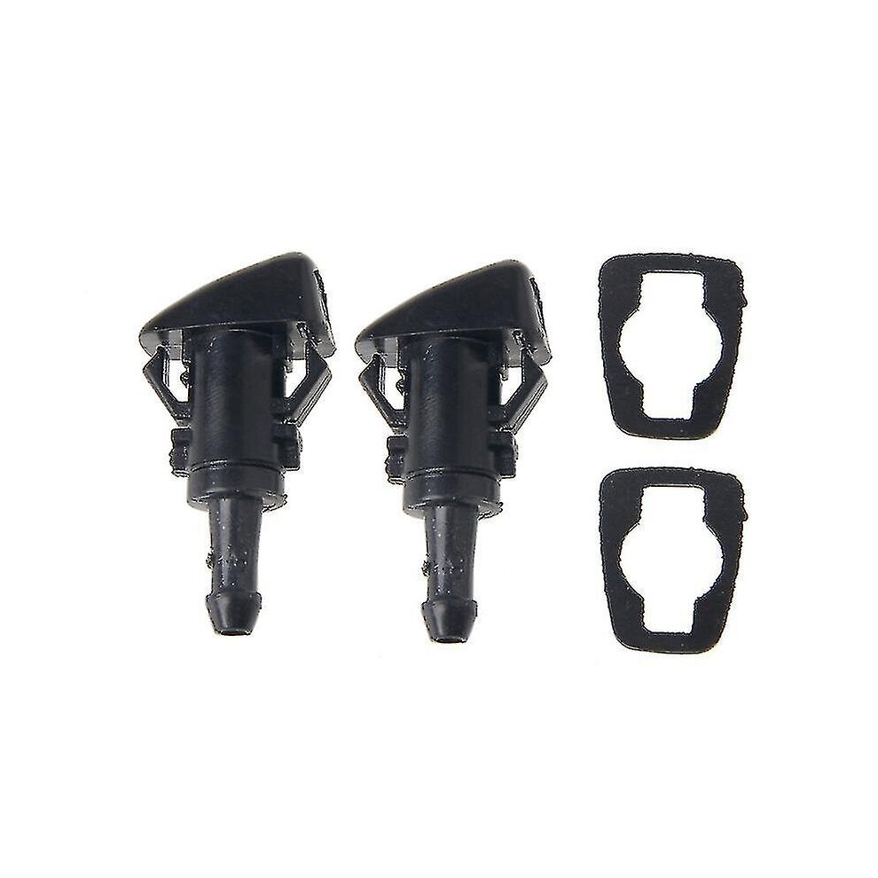 2 Pcs Windshield Washer Wiper Water Spray Nozzle For Chrysler 300C Dodge Black 700006250972