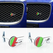 Metal Racing Grille Sticker For Jaguar F-pace F-type E-pace Xe Xf Xjl R S Sport Emblem Grills Sticker Jaguar Accessories