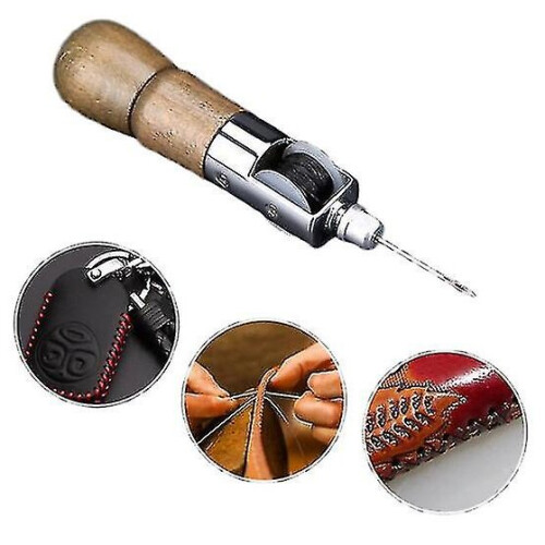 Leather Sewing Awl Kit Lock Stitching Sewing Awl Leather Hand Stitcher Set 1