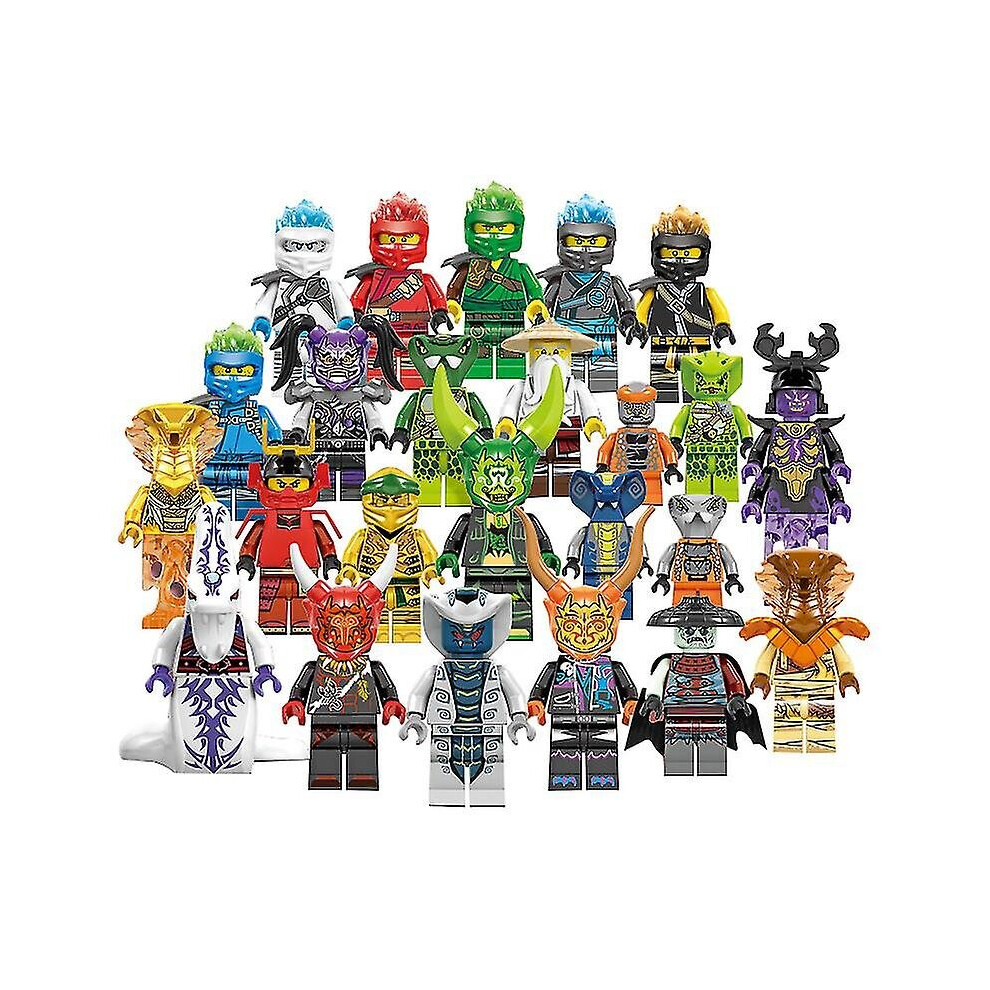 Set Of 24 Pcs Ninjago Mini Figures Kai Jay Sensei Wu Master Building Blocks Toys