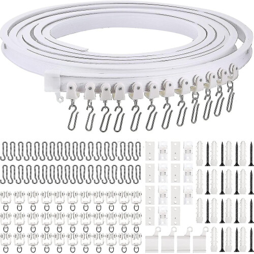 5 Meters Bendable Ceiling Curved Curtain Track Flexible Ceiling Curtain