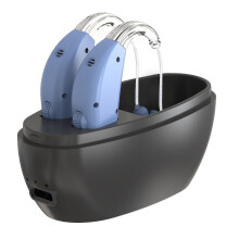 (3) Earcentric Easy Charge Rechargeable Hearing Aids With Charging Base