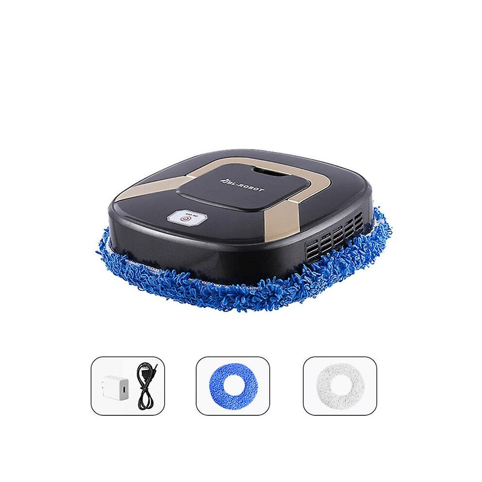 (Black) 3 In 1 Robot Vacuum,home Mopping Robot Wet And Dry Lazy Mopping Machine,intelligent Silent Cleaning Robot Cleaner For Bedroom,hard Floor , Marbl-BLACK