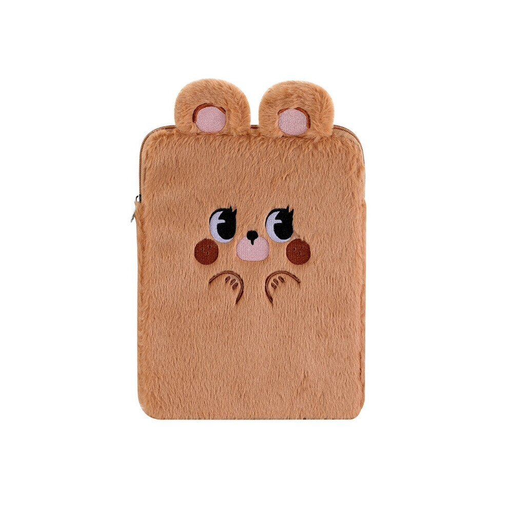 Cartoon Bear Rabbit Liner Bags Tablet Storage Bag Protective Carrying Bag Storage Pockets Plush Pouches Case Multicoloured 885663720928