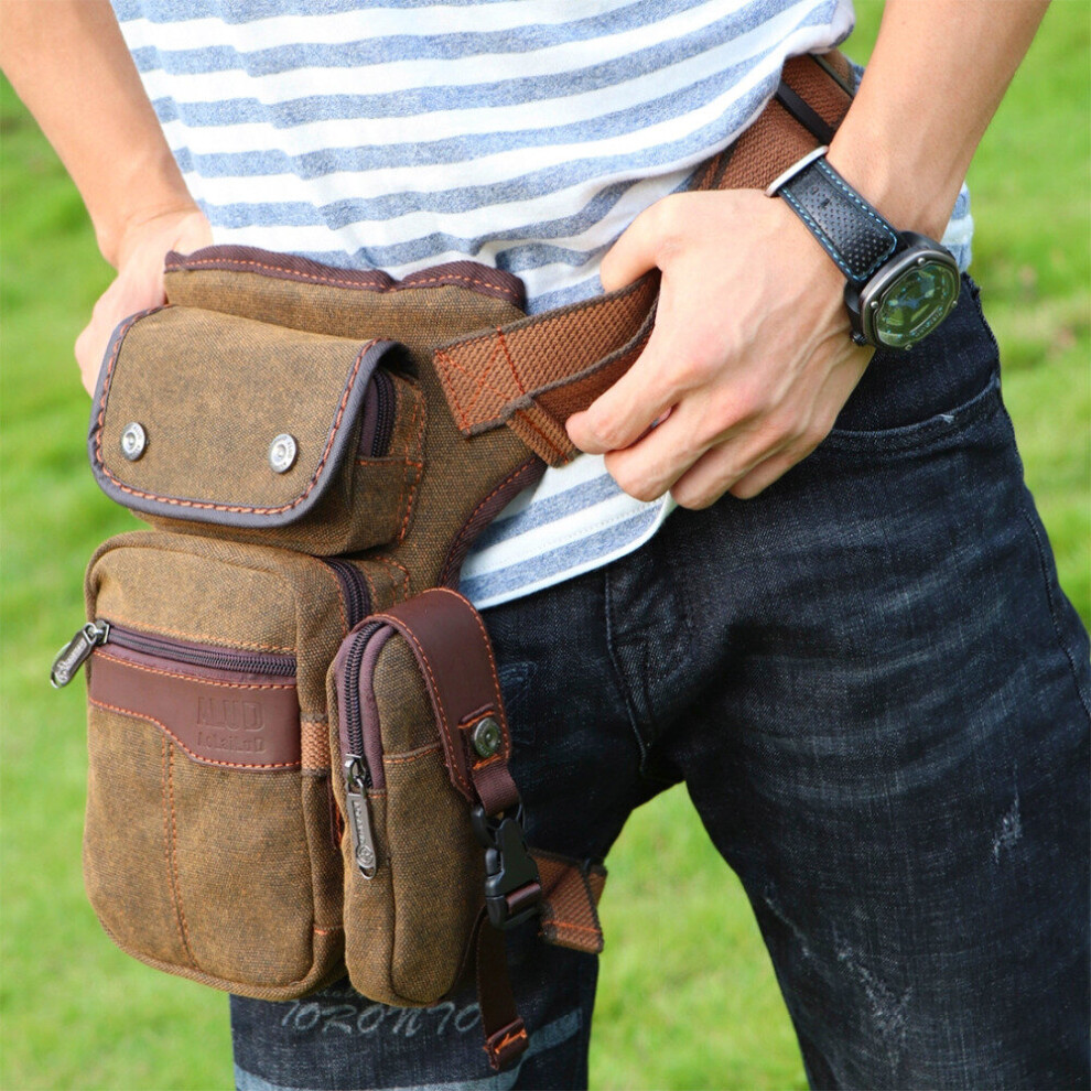 Men Drop Leg Bags Fanny Pack Travel Messenger Shoulder Bag